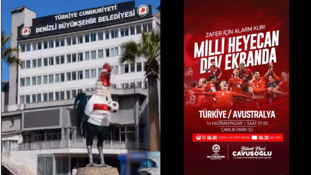 Milli formalı Denizli horozu sosyal medyayı salladı