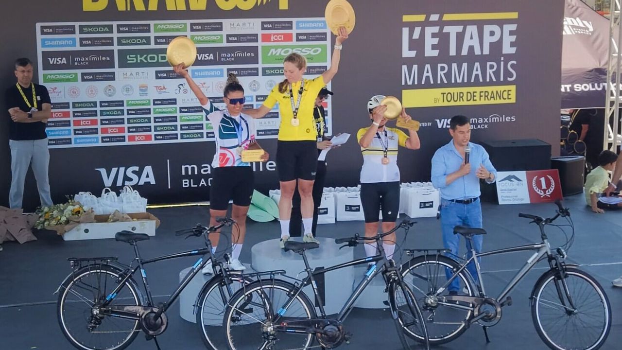 DEÜ'lü akademisyen, L'étape By Tour De France Türkiye Etabı'nda ikincilik kürsüsüne çıktı