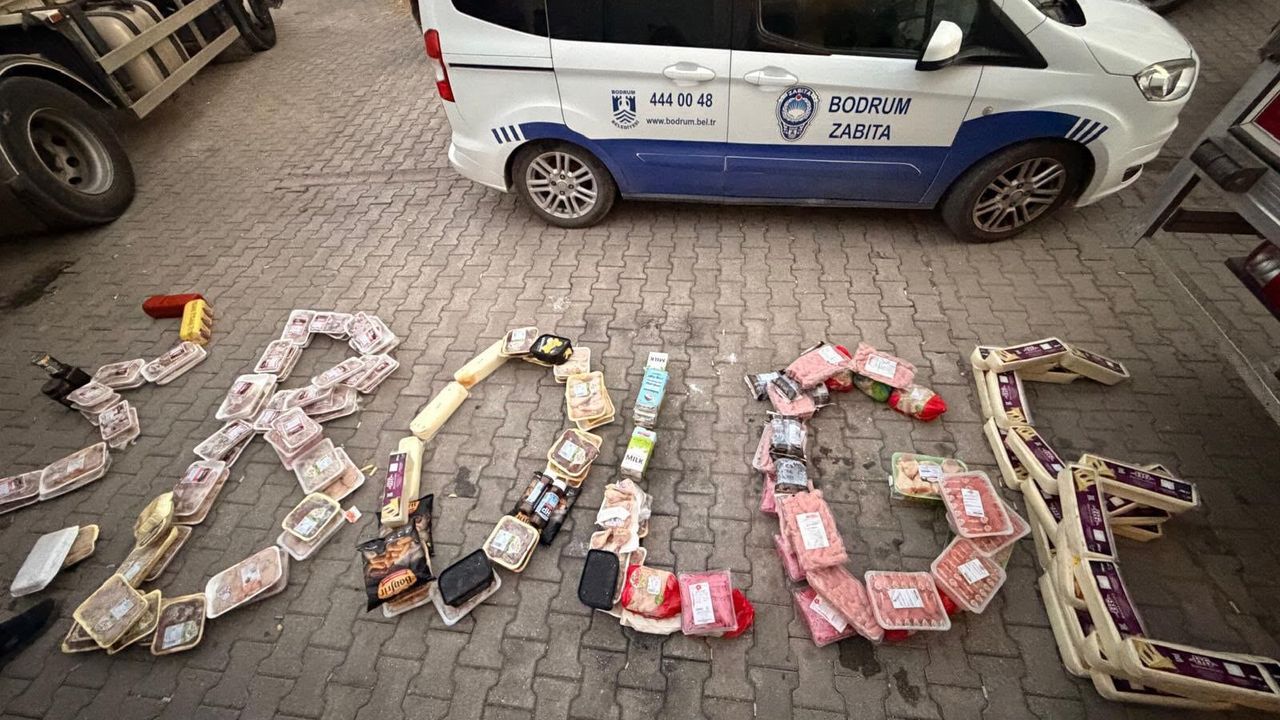 Bodrum'da 1.2 ton bozuk gıda ele geçirildi tesis kapatılıyor