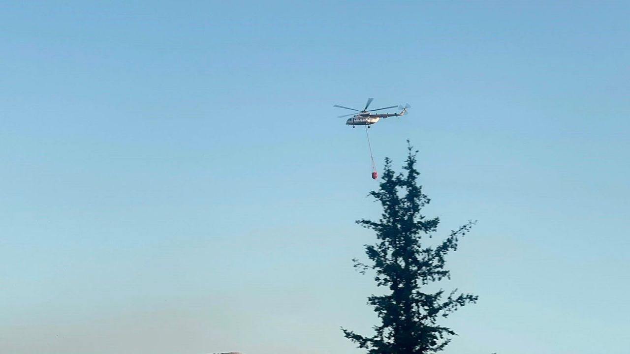 Muğla’da orman yangınları alevlendi havadan müdahale başladı