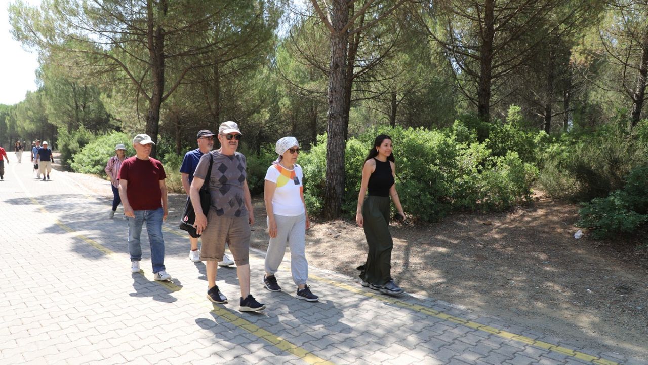 Muğla'da yaş almış bireyler Ula Göletinde doğa egzersizinde buluştu