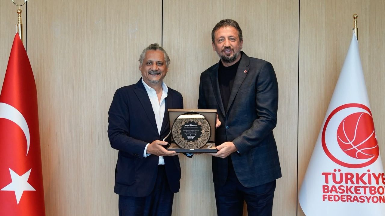 Yukatel Denizli Basket’ten TBF Başkanı Türkoğlu’na ziyaret