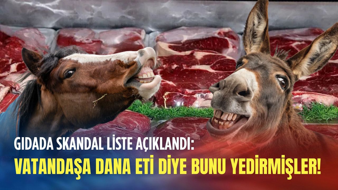Gıdada skandal liste açıklandı: Vatandaşa dana eti diye bunu yedirmişler!