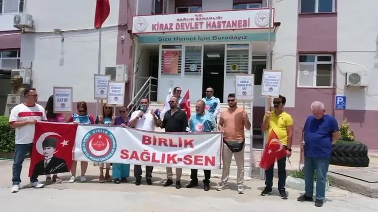 Kiraz Devlet Hastanesi’nde kamu araçları alkol masasından dönmek için mi kullanılıyor?