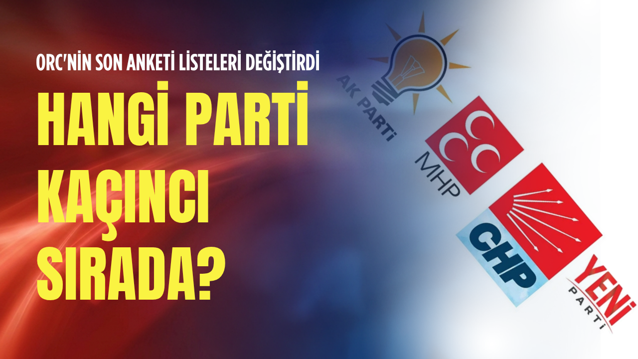 ORC'nin son anketi listeleri değiştirdi: Hangi parti kaçıncı sırada?