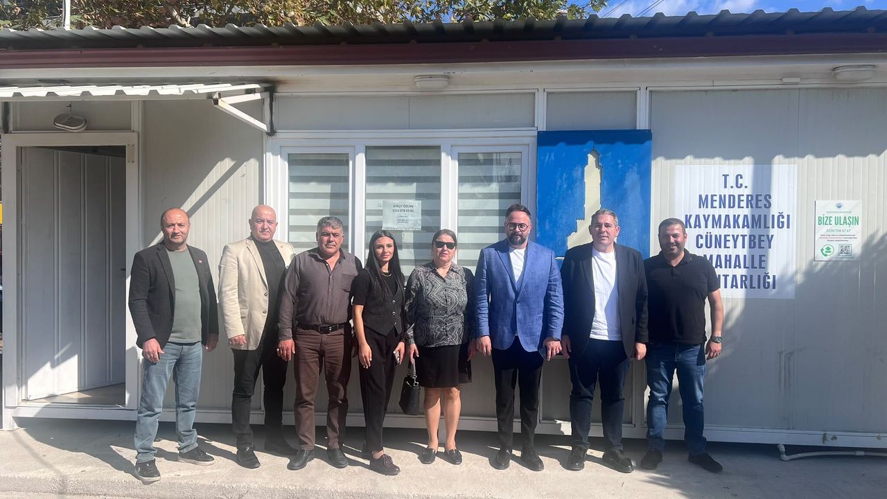CHP Menderes İlçe Başkanı Karabel'den mahalle muhtarlarına ziyaret