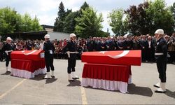 Çorlu'da şehit düşen polisler son yolculuklarına uğurlanıyor