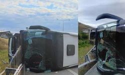İzmir-İstanbul otoyolunda can pazarı! Yolcu otobüsü devrildi, yaralılar var