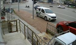 Denizli'de kontrolden çıkan motosiklet metrelerce sürüklendi