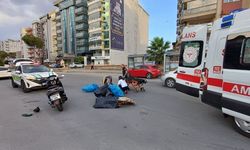 İzmir Bulvarı'nda kaza: Motosiklet yaşlı kadına çarptı