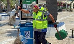 Muğla'da temizlik işçisinin dansı ilgi odağı oldu