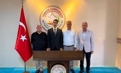 Beyağaç'ta yeni kaymakama başkanlardan ortak tebrik ziyareti