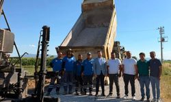 Kızılcabölük-Altınova yolu yenileme çalışmalarının ardından ulaşıma açıldı