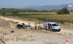 Aydın-Denizli otoyolunda inanılmaz kaza: Otomobil şantiyeye uçtu, bekçi hayatını kaybetti