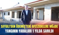 Bilal Saygılı'dan Ödemiş’teki afetzedelere müjde: Yangının yaraları 1 yılda sarıldı