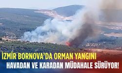 İzmir Bornova’da orman yangını: Havadan ve karadan müdahale sürüyor!