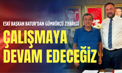 Eski Başkan Batur'dan Gümrükçü ziyareti: Çalışmaya devam edeceğiz