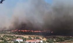 İzmir Foça’da orman yangını alarmı: Alevler yerleşim alanlarına yaklaştı!