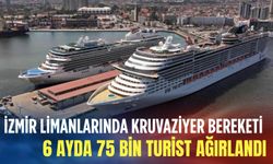 İzmir limanlarında kruvaziyer bereketi: 6 ayda 75 bin turist ağırlandı