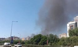 Karşıyaka Örnekköy'de inşaat alanında yangın!