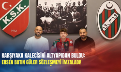 Karşıyaka kalecisini altyapıdan buldu: Ersen Batın Güler sözleşmeyi imzaladı!