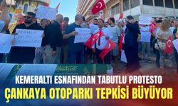 Kemeraltı esnafından tabutlu protesto: Çankaya Otoparkı tepkisi büyüyor