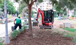 Konak'ta parklar çevre dostu peyzajla yenileniyor