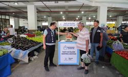 Konak'ta pazarda tartı hilesine ağır ceza!