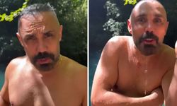 Ünlü Oyuncu Umut Oğuz buz gibi suya girip meydan okudu: Her babayiğit yapmaz