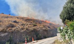 Bodrum Akyarlar alevlere teslim ekipler havadan müdahale ediyor