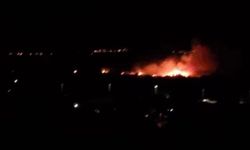 Denizli’de ovalık alanda yangın paniği