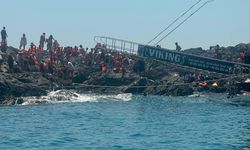 Ölüdeniz açıklarında panik anları