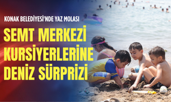 Konak Belediyesi'nde yaz molası: Semt merkezi kursiyerlerine deniz sürprizi