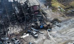 Manisa'daki patlamanın ardından yıkım havadan görüntülendi