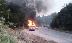 Seyir halindeyken alev aldı