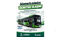 Denizli'de binlerce öğrenciye ücretsiz ulaşım sürprizi