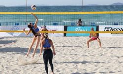 Çeşme'de uluslararası plaj voleybolu heyecanı