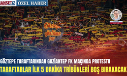 Göztepe taraftarından Gaziantep FK maçında protesto: Taraftarlar ilk 5 dakika tribünleri boş bırakacak