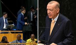 İsrail'in BM Temsilcisi, Cumhurbaşkanı Erdoğan konuşurken salondan çıktı!
