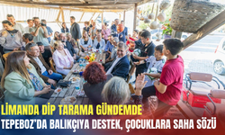 Limanda dip tarama gündemde: Tepeboz’da balıkçıya destek, çocuklara saha sözü
