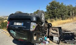 Uşak'ta kaza: Takla atan otomobilin sürücüsü hayatını kaybetti