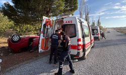 Kuşadası’nda otomobil takla attı: Yaralı sürücü tedavi altına alındı