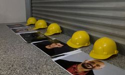 Soma’da hayatını kaybeden madenciler için baret bıraktılar: Derhal devletleştirilmeli