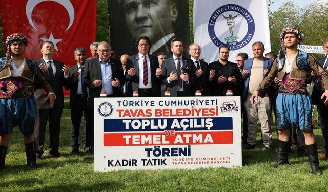 Kadir Tatık sözünü tutuyor: Tavas’ın dört bir yanı eserlerle donatıldı