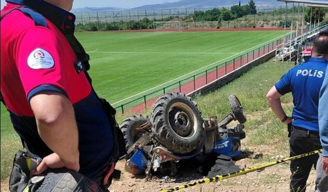 Denizli Baklan'da devrilen traktörün altındaki çocuk hayatını kaybetti!