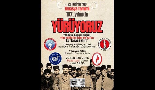ADD Bayraklı Şubesi’nden Amasya Genelgesi Yürüyüşü çağrısı