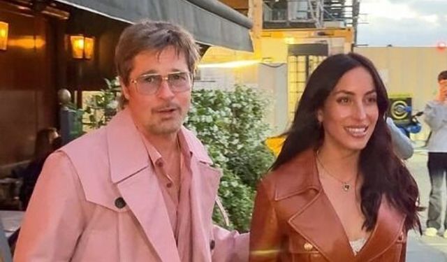 Brad Pitt ve Ines de Ramon’dan Paris’te şık akşam yemeği
