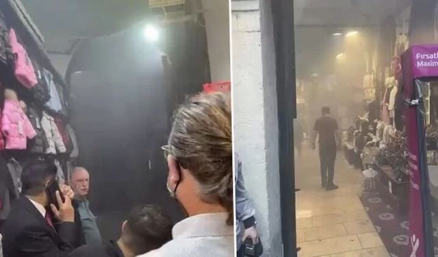 Tarihi Kapalıçarşı'da trafo yangını