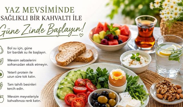 Yaz Mevsiminde Sağlıklı Bir Kahvaltı ile Güne Zinde Başlayın