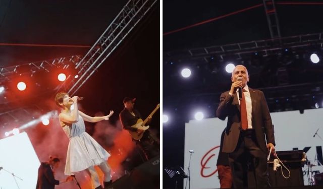 Serinhisar Leblebi Festivali'nde Aydilge unutulmaz bir gece yaşattı